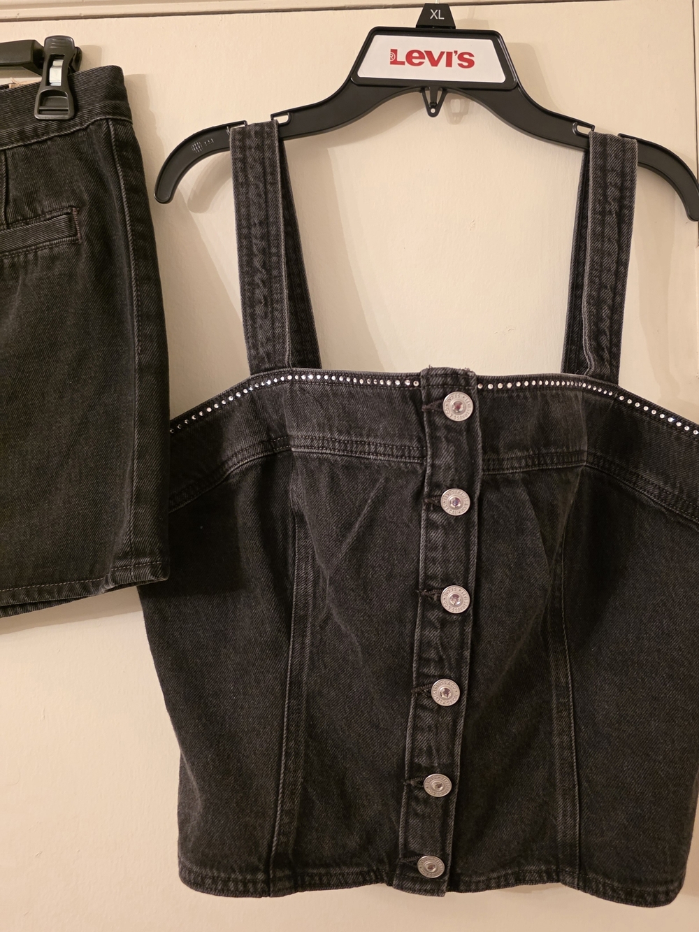 Levi's Denim Skirt And Tank Top